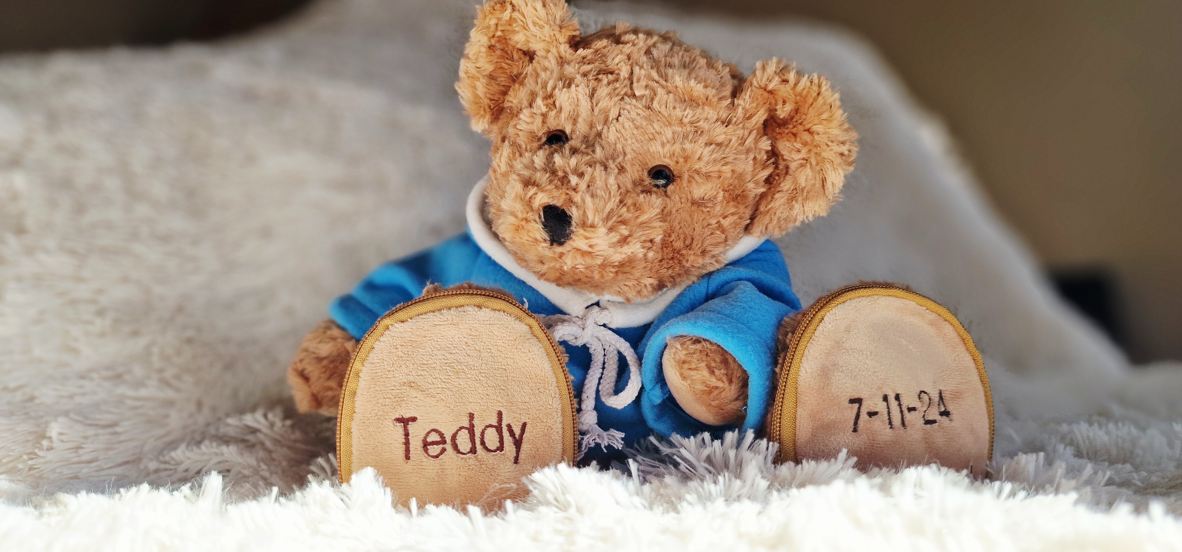 Ourson personnalisé - Cadeau de naissance original avec peluche et prénom