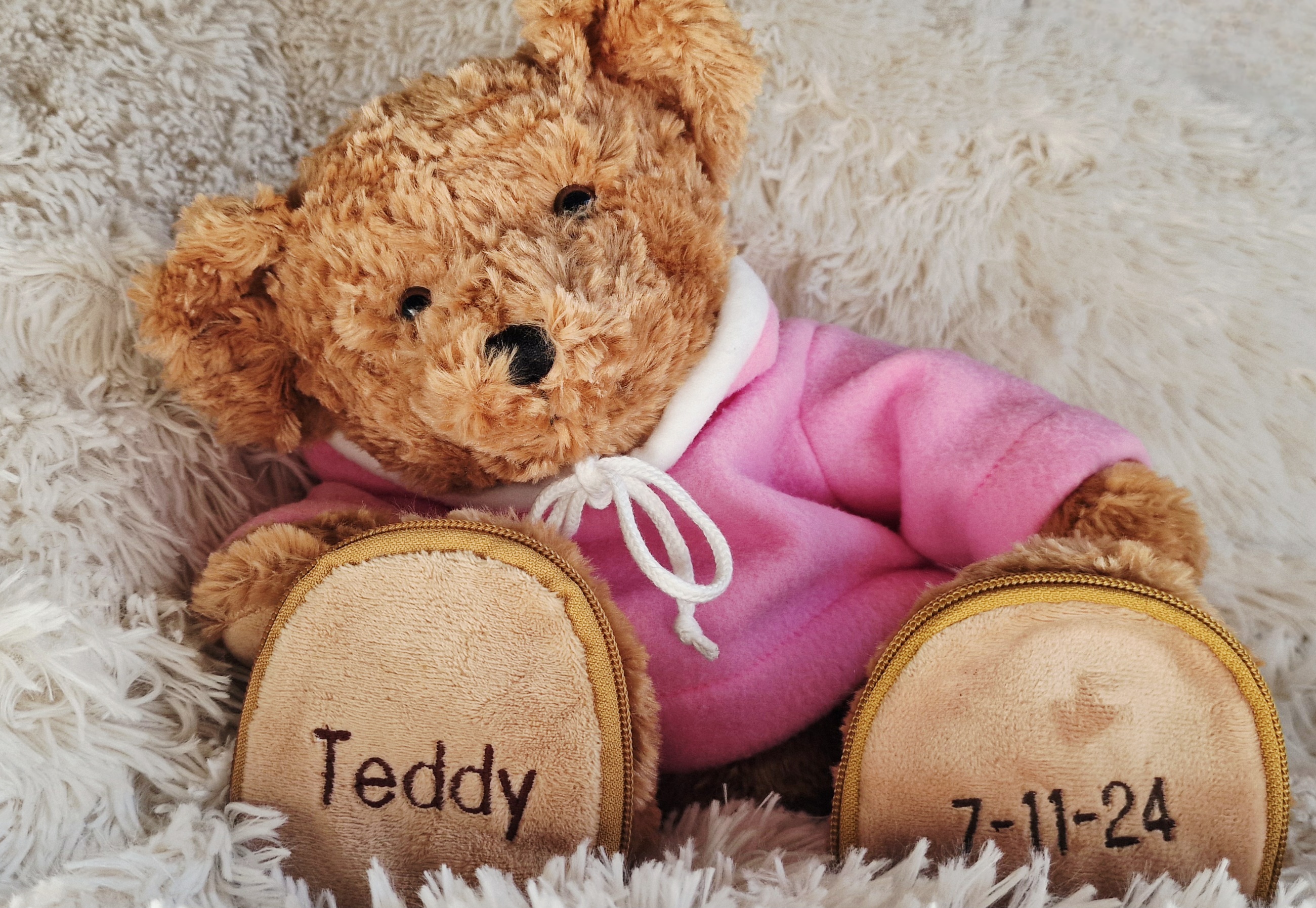 Ourson personnalisé - Cadeau de naissance original avec peluche et prénom