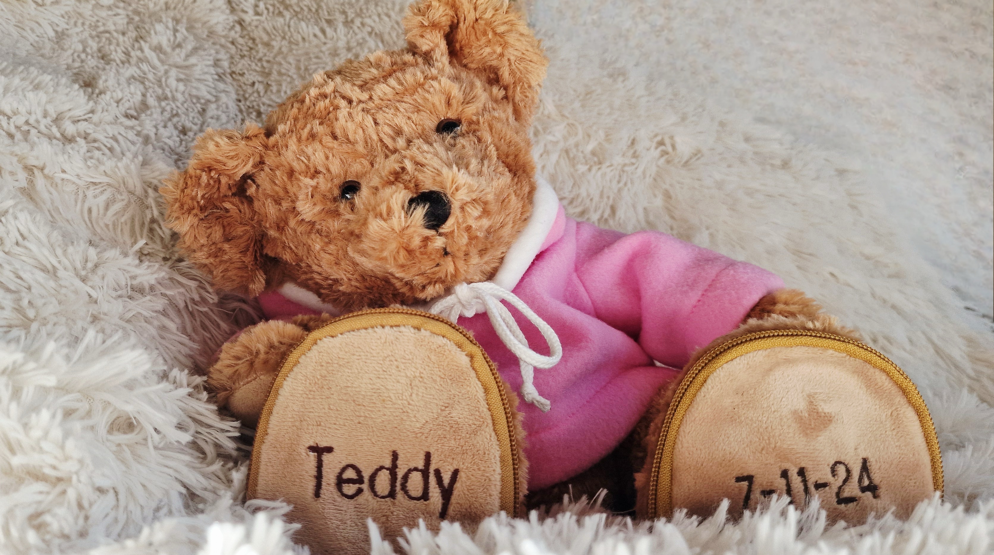 Ourson personnalisé - Cadeau de naissance original avec peluche et prénom