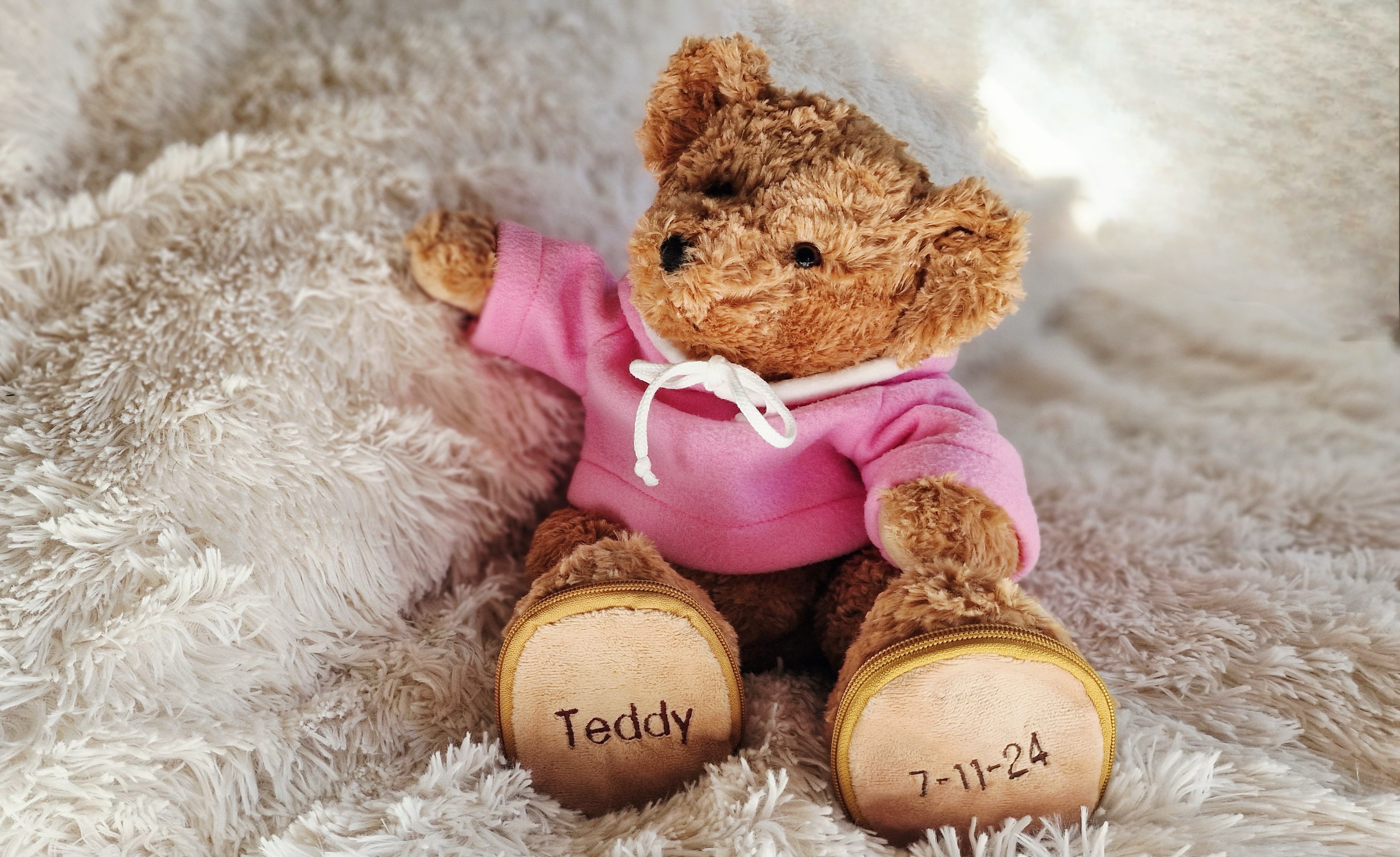 Ourson personnalisé - Cadeau de naissance original avec peluche et prénom