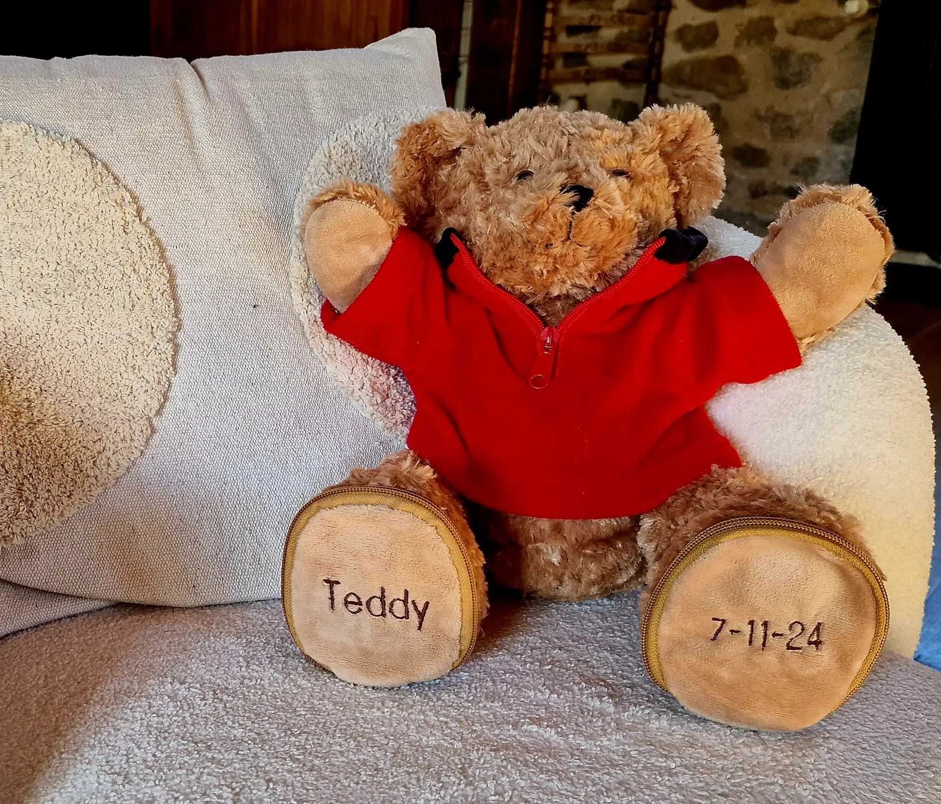 Cadeau de naissance original - Cadeau bébé personnalisé et cadeau bébé peluche avec prénom